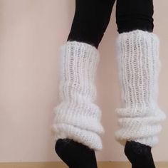 Ankle Warmers, Crochet Beer, White Rabbit Costumes, Roller Skating Outfits, Rabbit Costume, Boot Toppers, Knit Boots, Skating Outfits, Over The Knee Socks