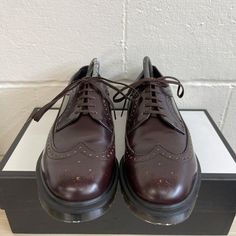 90s Vintage Made In England Dr. Martens 16500 Brogues Wingtip Oxford Us 8 Womens Us Shoe Size 8 Uk Shoe Size 7 Eu Shoe Size 39 Upper Material Leather Lace Up Shoe Shaft Style Ankle Made In England These Are In Great Pre Loved Condition And Are Clean Inside And Out. Pls Check Out All The Photos For Details/Condition As They Are Part Of The Item Description. Wingtip Oxford, Dr. Martens, Leather And Lace, Lace Up Shoes, Bootie Boots, Oxford, Ankle Boots, England, Lace Up