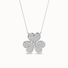 Lucky Necklace_Product Angle_PCP Main Image Lucky Necklace, Diamond Necklace Designs, Necklace Design, Diamond Pendant Necklace, Necklace Designs, Meaningful Gifts, Diamond Pendant, Floral Motif, Timeless Beauty