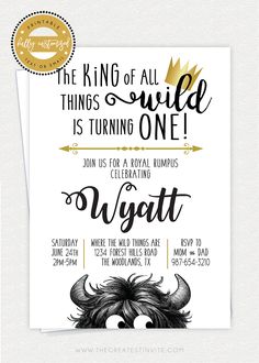 the king of all things is turning one birthday party printables are available for free