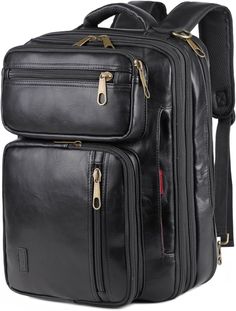 This 16" Leather Laptop Backpack Briefcase is meticulously designed for practicality and style. Featuring a hybrid design, abundant capacity, and travel-friendly attributes, it is a ideal for those who are on-the-go, such as professional, student, and adventurers. Crafted from vegan leather, it provides a sumptuous feel identical to real leather while being animal-friendly. Key Features: Versatile 2-in-1 Design: This multi-purpose rucksack functions as both a laptop backpack and a briefcase, off Suitcase Handle, Leather Laptop Backpack, Hybrid Design, Eco Friendly Design, Leather Laptop, Travel Companion, Laptop Backpack, You Bag, Leather Case