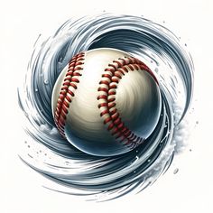 an image of a baseball in the water