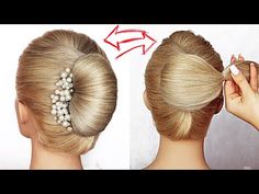 Acconciature facili e veloci con trecce per questa festa del 2020 - Ragazze - Laurea - YouTube Unique Videos, Sanggul Modern, Twist Updo, French Roll, French Twist Hair, Hair Upstyles, Easy Hair Updos, Medium Short Hair, Peinados Fáciles Para Cabello Corto