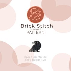 the brick stitch pattern has been designed by myyiki seed beads