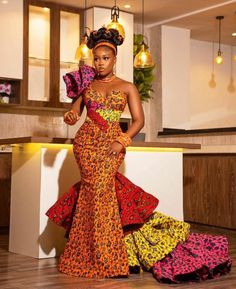 A beautiful wedding set dress  that would become your favorite  ‼️MEASUREMENTS REQUIRED ‼️ Burst Hips  Waist Dress length  Sleeve length  Under burst Shoulder  Please note that the exact fabric might not be available and we will provide similar options  Made with 100% cotton  Care: Hand wash. Do not bleach Feel free to start a chat for any enquiry. Thanks for visiting. Ankara Prom Dress, African Prom Dress, African Mermaid, African Traditional Wedding Dress, Dress Ankara, African Prom Dresses, African Traditional Wedding, Ankara Gown, African Wedding Dress