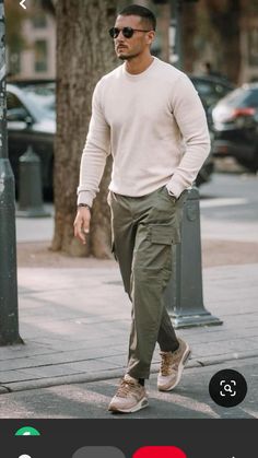 Green Cargo Pants Outfit, Cargo Pants Outfit Men, Mens Fall Outfits, Cargo Outfit, Pants Outfit Men, Mens Casual Outfits Summer, Cargo Pants Outfit, Stylish Men Casual, Fall Outfits Men