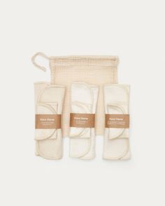 Cleansing Wipes, Kave Home, Cotton Set, Mesh Bag, Cotton Pads, Bathroom Accessories, Skin Care Routine, Pouch, Make Up