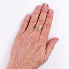 This antique signet ring is by famed jewelry manufacturer Ostby & Barton and dates back to the 1910s. Material: 10 karat yellow gold Condition: Great condition, minimal wear Size: US 9 (Please contact us before purchase for any resizing inquiries.) Item Number: 101-00219 All items are unique and sold AS IS. We do not carry multiples of any items unless it is stated in the listing. If you require customization such as ring sizing, please contact us BEFORE purchase. We offer free insured shipp Initial Ring Gold, Art Deco Monogram, Solvang Ca, Unique Rings Vintage, Vintage Gold Rings, Jewelry Manufacturer, Family Rings, Edwardian Art, Monogram Ring