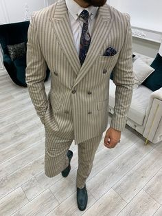 Men Suits Wedding, Slim Fit Suit Men, Black Suit Wedding, Striped Suit, Suit Ideas, Suits Prom, Pants Gift, Suit For Men, Suit Material