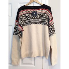 Nwt Vintage Polo Ralph Lauren Fair Isle Hand Knit Lambswool Sweater Size Xxl. Condition Is New With Tags. Shipped With Usps Priority Mail. White Scandinavian Sweater For Fall, White Scandinavian Style Sweater For Fall, Cream Jacquard Knit Sweater For Winter, White Scandinavian Style Fall Sweater, Beige Fair Isle Pattern Sweater For Cold Weather, Beige Fair Isle Sweater For Cold Weather, Cream Long Sleeve Sweater With Fair Isle Pattern, Cream Wool Sweater With Fair Isle Pattern, Cream Nordic Sweater With Fair Isle Pattern