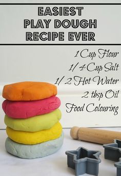 an easy play dough recipe for kids to make