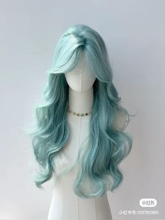 Cool Hair Designs, Mint Hair, Dyed Hair Inspiration, Cosplay Hair, Fantasy Hair, Hair Up Styles, Dye My Hair, Hair Dye Colors, Anime Hair