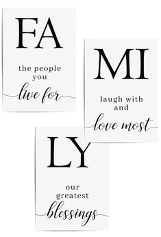 set of 3 family home decor prints Family Printables Free Wall Art, Art Gallery Wall Dining Room, Dining Room Quotes, Dining Room Feature Wall, Wall Art Quotes Family, Christmas Wall Art Canvas, Room Quotes, Family Wallpaper, Family Pictures On Wall