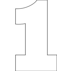 the number one is shown in black and white