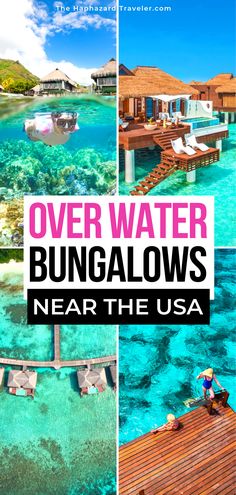 the cover of over water bungalows near the usa