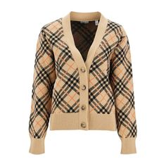 This Cardigan Is Made Of Pure Cashmere Jacquard Knit With An All-Over Burberry Check Pattern. The Classic Design Features A V-Neck And Button Closure, And Is Crafted In A Boxy Silhouette With Ribbed Finishes. The Model Is 177 Cm Tall And Wears Size Xs. Size Type: Int Material: 100%Ws Sku: 242481dcd000004-B9368 Welcome To The Official Luosophy Poshmark Closet! Luosophy Is A Luxury Brand Reselling Company Founded In San Diego, Ca From 2016. All Our Products Are Imported From Italy And Sold In The Burberry Cardigan, Boxy Cardigan, Cashmere Fabric, Cashmere Color, Cozy Cardigan, Beige Cardigan, Button Cardigan, Jacquard Knit, V Neck Cardigan