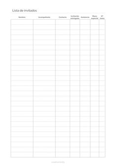 a printable sign up sheet with the words,'letta de invierdos '