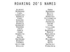 the names of various people are shown in black and white