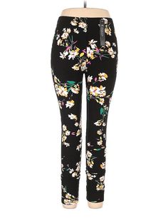 Viv Collection Casual Pants Size: 0X Black Bottoms - new. 8% SPANDEX, 92% POLYESTER, Cropped, Print, Elastic | Viv Collection Casual Pants - Elastic: Black Bottoms - Size 0X Black Stretch Bottoms With All Over Print, Vacation Black Floral Print Bottoms, Non-stretch Printed Black Bottoms, Black Floral Print Vacation Bottoms, Forever 21 Black Stretch Pants, Black Pants Casual, Black Bottoms, Casual Pants, Womens Bottoms