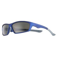 Built to last, these comfort fit polarized wrap-around sport sunglasses from Tek Gear protect your eyes from the sun's harmful rays. Built to last, these comfort fit polarized wrap-around sport sunglasses from Tek Gear protect your eyes from the sun's harmful rays. Polarized Smoke colored lenses Non-slip materials, comfort fit UVA protection, UVB protection Blue frames Imported Plastic, polycarbonate Bridge size: 12mm Eye size: 60mm Temple size: 125mm WARNING: This product can expose you to chem Sporty Blue Shield Sunglasses With Uv Protection, Blue Shield Sunglasses With Gradient Lenses For Sports, Sporty Blue Polarized Shield Sunglasses, Sporty Blue Shield Sunglasses For Sports, Sporty Sunglasses With Mirrored Lenses For Skiing, Sporty Mirrored Sunglasses For Skiing, Blue Sporty Sunglasses With Uva Protection, Sporty Blue Sunglasses With Uva Protection, Sporty Blue Sunglasses With Mirrored Lenses