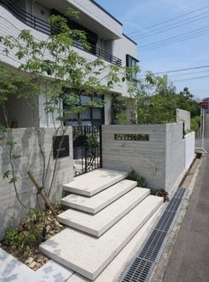 some steps leading up to a building