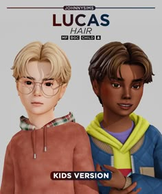 Sims 4 Kids Cc, Sims 4 Hair Male, Kids Maxi, Sims 4 Anime, Sims 4 Cc Hair, Pelo Sims, Sims 4 Children