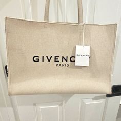 Givenchy G-Large Tote Cream Color New With Tags. Givenchy White Tote Bag, Givenchy Bags, Givenchy Bag, Givenchy Paris, Large Tote, Womens Tote Bags, Cream Color, Limited Time, Givenchy