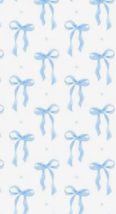 blue bows and ribbons on white background