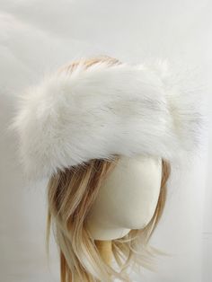 White Fluffy Hat, White Fur Hat, Fuzzy Hat, Fluffy Hat, Chain Clothes, Fuzzy Top, Faux Fur Headband, Russian Hat, Fur Hats