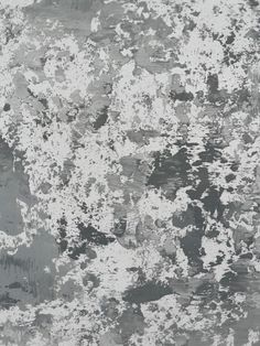 an abstract painting with white and gray colors