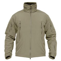 Tactical Solid Outerwear For Outdoor Activities, Fleece Jacket With Pockets For Outdoor Activities, Durable Tactical Windbreaker For Outdoor Activities, Military Style Windproof Windbreaker For Hiking, Khaki Windbreaker With Fleece Lining For Outdoor Activities, Military Style Windproof Windbreaker For Outdoor, Techwear Outerwear With Fleece Lining For Outdoor, Techwear Windbreaker With Fleece Lining For Hiking, Techwear Outerwear With Fleece Lining For Hiking