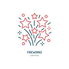 Fireworks line icon. Vector logo for event service. Linear illustration of firecrackers vector illustration Fireworks Photography Sparklers, Anime Fireworks, Fireworks Anime, Firework Gender Reveal Party, Fireworks Drawing, Painting Fireworks, Fireworks Quotes, Watercolor Fireworks, Fireworks Illustration