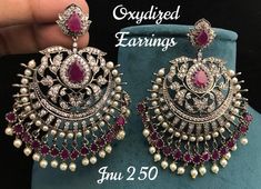 Festive Bridal Earrings With Diamond Stone Work, Festive Chandbalis With Stone Work And Cubic Zirconia, Festive Chandbalis With Cubic Zirconia Stone Work, Festive Cubic Zirconia Chandbalis With Stone Work, Elegant American Diamond Jhumkas For Wedding, Elegant Cubic Zirconia Chandbalis For Festive Occasions, Festive Formal American Diamond Chandbalis, Formal Bridal Earrings With Stone Work In American Diamond, Elegant American Diamond Jhumkas With Stone Work