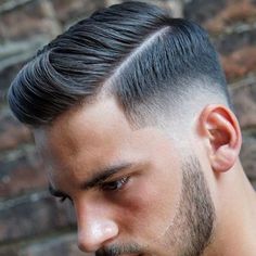 cortes de cabello mas sexys para hombre 16 Hairstyle Guide, Side Part Haircut, Trendy We Fryzurach, Haircut Names For Men, Comb Over Haircut, Mens Hairstyle, Beard Fade, Side Part Hairstyles