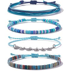 PRICES MAY VARY. Made with a continuous band of clay bead discs, this colorful design is easy to put on and off. With a bold silver chain and dangling coin charms, it adds the perfect amount of sparkle to days spent in the sun. Brighten up your summer wardrobe with our stackable cloth anklet, a vibrant way to liven up any look. Every stretch anklet is handmade by waterproof string. Go surf, snowboard, or even take a shower with them on. Adjustable Slipknot: For anklet big, or anklet loose, simpl String Anklets, Bracelets Cute, Coin Anklet, Jewelry Anklets, Beaded Ankle Bracelets, Beaded Ankle, Anklets Boho, Clay Bead, Slipknot