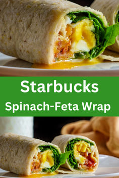 If you love the Starbucks Spinach Feta Wrap but want to save on those high prices, this easy copycat recipe is just what you need! Made at home for a fraction of the cost, this wrap is filled with delicious flavors and healthy ingredients, making it perfect for breakfast or lunch on-the-go. The blend of spinach, feta cheese, egg whites, and sun-dried tomatoes will keep you feeling satisfied and energized. Why not skip the coffee shop and whip it up yourself? Spinach Feta Wrap, Feta Wrap, Cranberry Bliss Bars Starbucks, Vanilla Bean Scones, Starbucks Peppermint Mocha, Sandwich Wraps Recipes, Starbucks Egg Bites, Starbucks Vanilla, Fluffy Scrambled Eggs