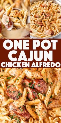 one pot cajun chicken alfredo is an easy and delicious dinner