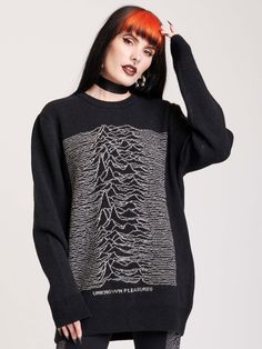 Joy Division Intarsia Sweater Relaxed Fit Knit Sweater With Graphic Print, Knit Sweater With Graphic Print In Relaxed Fit, Jacquard Knit Sweatshirt For Fall Streetwear, Fall Jacquard Knit Sweatshirt For Streetwear, Cozy Knit Sweatshirt For Streetwear, Knit Crew Neck Sweatshirt For Streetwear, Streetwear Jacquard Knit Crew Neck Sweater, Jacquard Knit Crew Neck Sweater For Streetwear, Winter Sweater With Graphic Print And Relaxed Fit