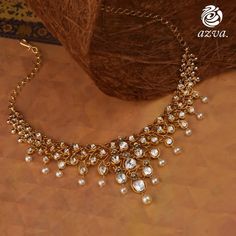 Polki Diamond Necklace, Gold Jhumkas, Jadau Jewellery, Bridal Jewellery Earrings, Antique Jewellery Designs, Gold Necklace Indian Bridal Jewelry, Jewelry Set Design, Pearl Bridal Jewelry, Indian Jewellery Design Earrings