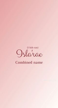 a pink background with the words shara e - nae combined name