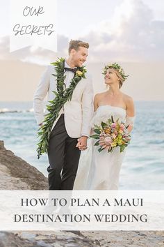 newlyweds in maui Wedding On The Beach, Maui Beach