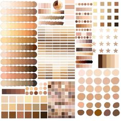 the different shades of brown and beige