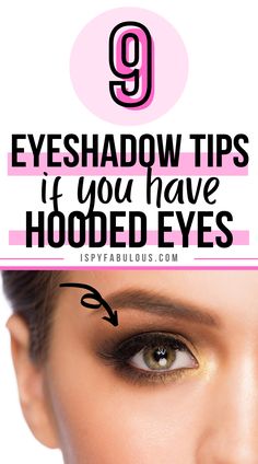 If you try most eyeshadow tutorials, they're not going to turn out the same on hooded eyes. So, check out these tips for the best way to accentuate hooded eyes. Tips For Hooded Eyes, Eye Shadow Tips, Hooded Eyes Tutorial, Eyeshadow Tutorials