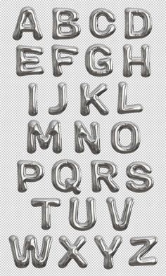 Download this Premium PSD File about 3d Silver inflatable balloons letters, and discover more than 2 Million Professional Graphic Resources on Freepik Silver Graphic Design, Journaling Letters, Letters Graphic Design, Collage Letters, Graphic Fonts, Letter Graphic Design, Balloon Font, Graphic Letters, Alfabet Font