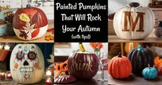 painted pumpkins that will rock your autumn