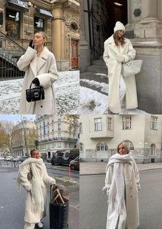 #mascara tips and trics# Teddy Bear Long Coat Outfit, Big White Coat Outfit, Oversized Cream Coat Outfit, Winter Outfits Teddy Coat, All Cream Winter Outfit, New York Coat Outfit, Winter Teddy Coat Outfit, Teddy Long Coat Outfit, Cream Coat Winter Outfit