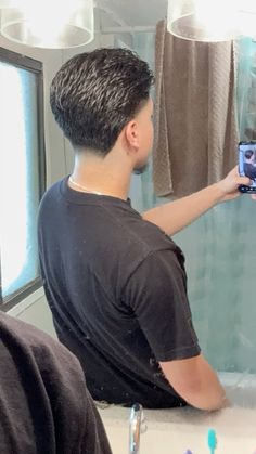 Mullet Hairstyle Mens Slick Back, Middle Part Low Taper Haircut, Low Taper Mullet Middle Part, Slick Back Taper, Slick Back Middle Part, Slick Back Taper Fade, Haircuts For Guys With Straight Hair, Men’s Scissor Cut Short, Slick Back Hair Men