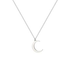 PRICES MAY VARY. ♥ 18K Gold Plated -- High Quality Stainless Steel, 18K Gold Plated. Keep Color Forever.Our crescent pendant necklace is lead free, nickel free and hypoallergenic. ♥ Measurements -- Moon Necklace:16.5”+2”, Crescent Pendant:0.3”*0.7” ♥ Style -- This beautiful necklace features a high polished crescent moon pendant dangling from an delicate chain. ♥ Best Gift -- Our elegant moon necklace is packed with love in a Velvet bag. It's a perfect gift for your kids, child, best friend, dau White Gold Moon Phase Necklace, Elegant Moon Shaped Sterling Silver Necklace, Sterling Silver Moon Necklace With Clavicle Chain, Celestial Moon Necklace In White Gold, Elegant Moon-shaped Necklace With Delicate Chain, Elegant Half Moon Necklace With Adjustable Chain, Sterling Silver Crescent Clavicle Necklace, Sterling Silver Crescent Clavicle Chain Necklace, Elegant Moon Shape Clavicle Chain Necklace