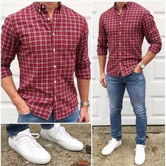 Holiday Outfits Christmas Casual, Chris Mehan, Christmas Outfit Casual, Outfit Jeans, Men Fashion Casual Outfits, Summer Night, Plaid Flannel Shirt