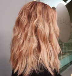 Strawberry Hair, Peach Rose, Strawberry Blonde Hair, Brown Blonde Hair, Hair Color Balayage